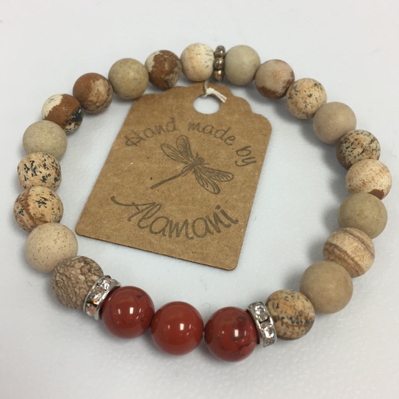 Handmade Stone Beads Stretch Bracelet
